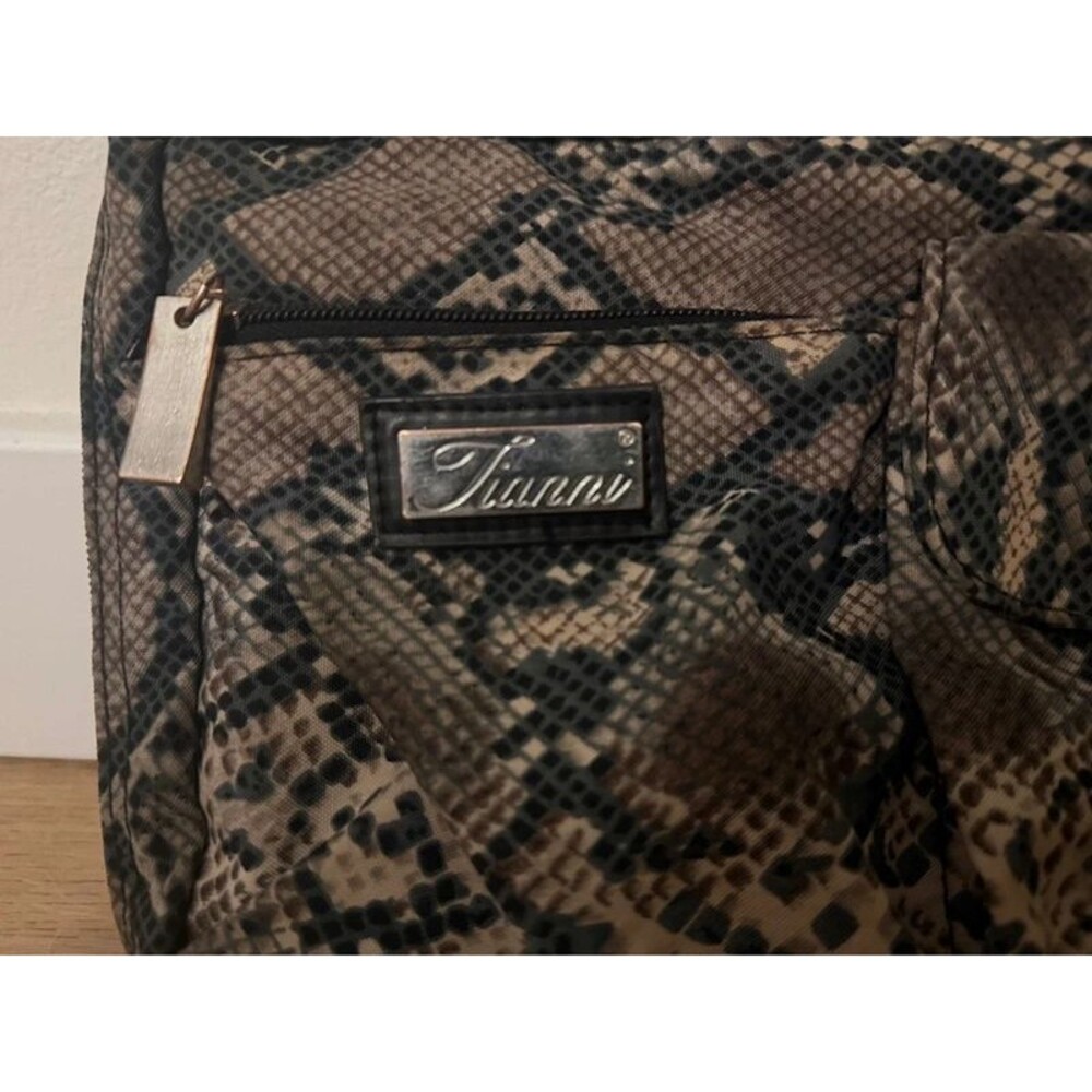 Tianni Snakeskin Print Fanny Pack cross body bag purse